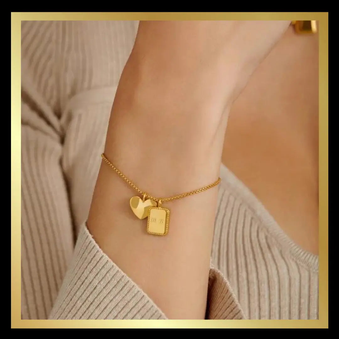 'Mum' Waterproof Gold Charm Bracelet by Katie Loxton Katie Loxton