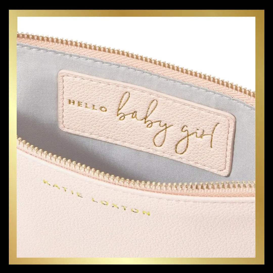 Pale Pink Baby Secret Message Pouch - 'Hello Baby Girl' by Katie Loxton Katie Loxton