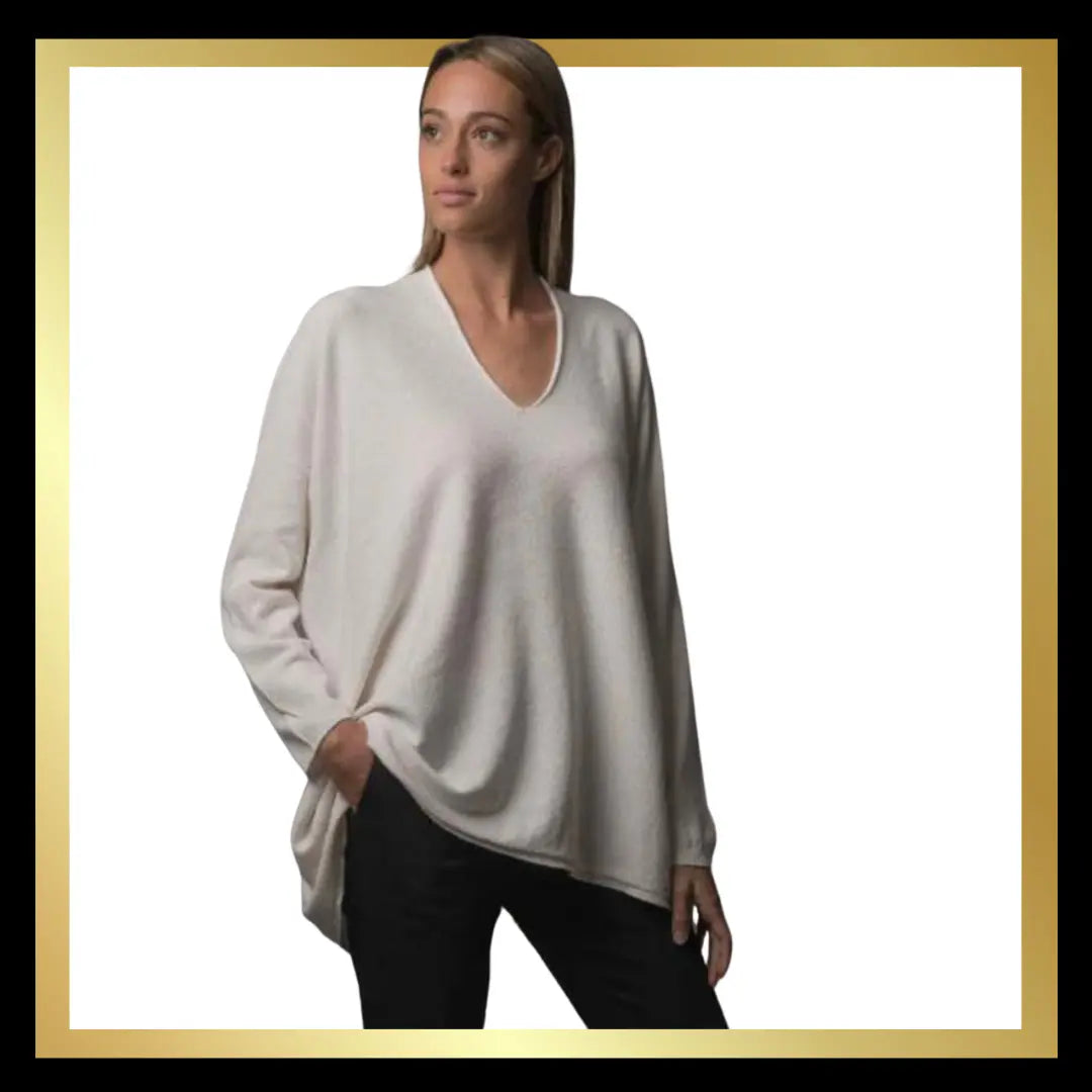 Relaxed Fit V Neck Jumpers The Style Closet