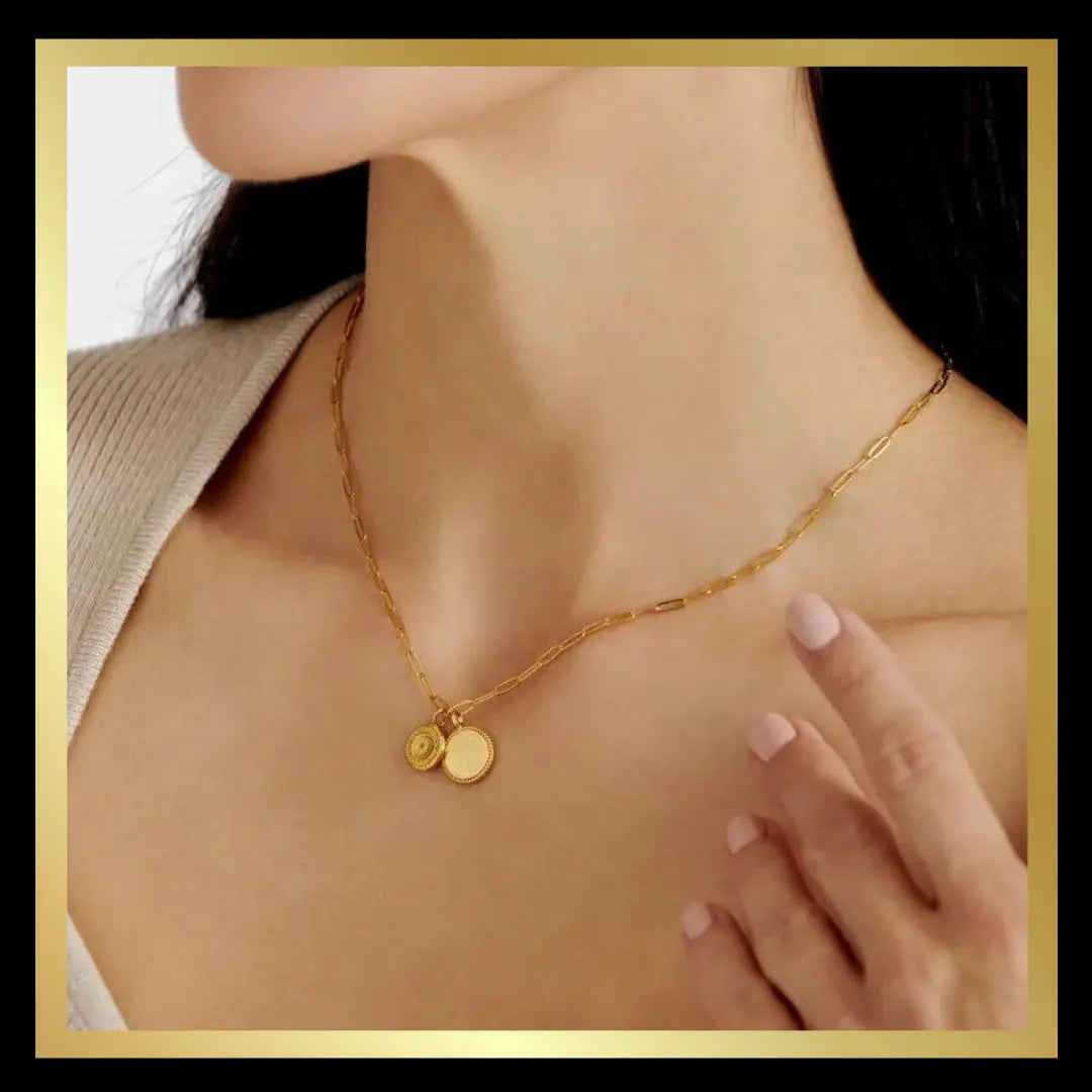 'Sister' Waterproof Gold Charm Necklace by Katie Loxton The Style Closet