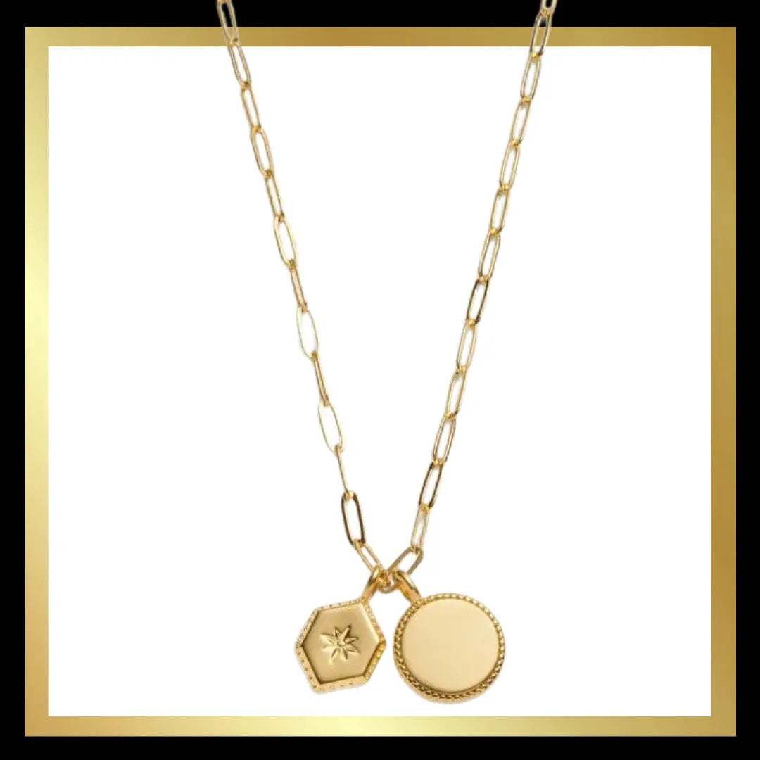 'Soul Sister' Waterproof Gold Charm Necklace by Katie Loxton The Style Closet