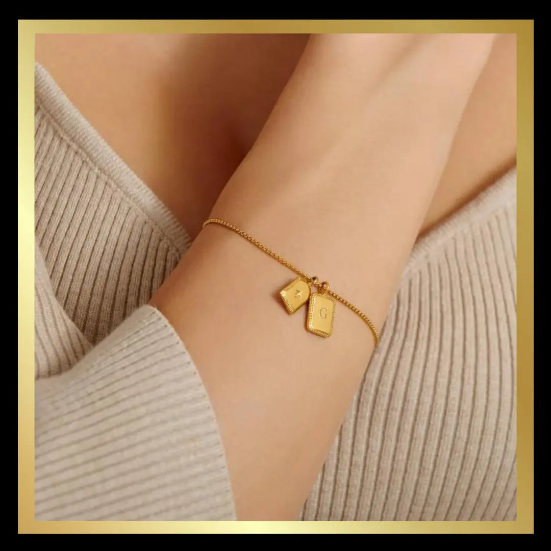 'Treasured Friend' Waterproof Gold Charm Bracelet by Katie Loxton Katie Loxton