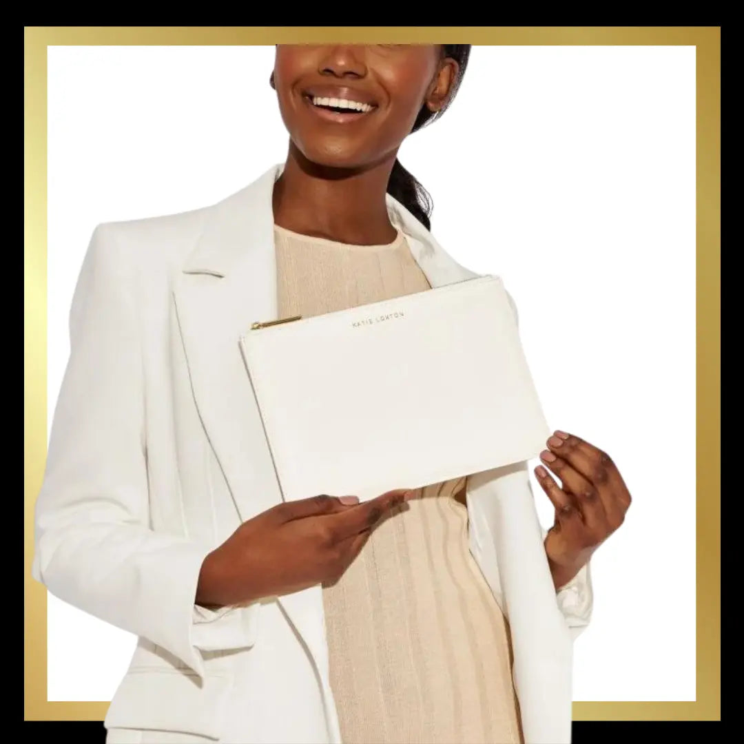 White Baby Secret Message Pouch - 'Hello Little One' by Katie Loxton Katie Loxton