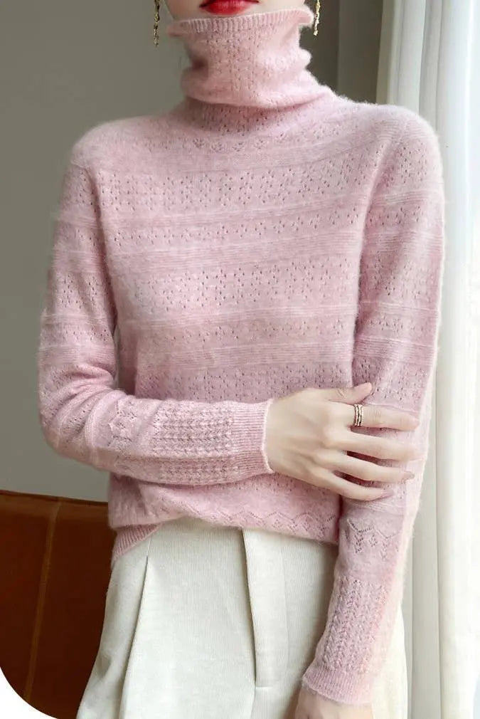 Cosy Cashmere Roll Neck Jumper The Style Closet