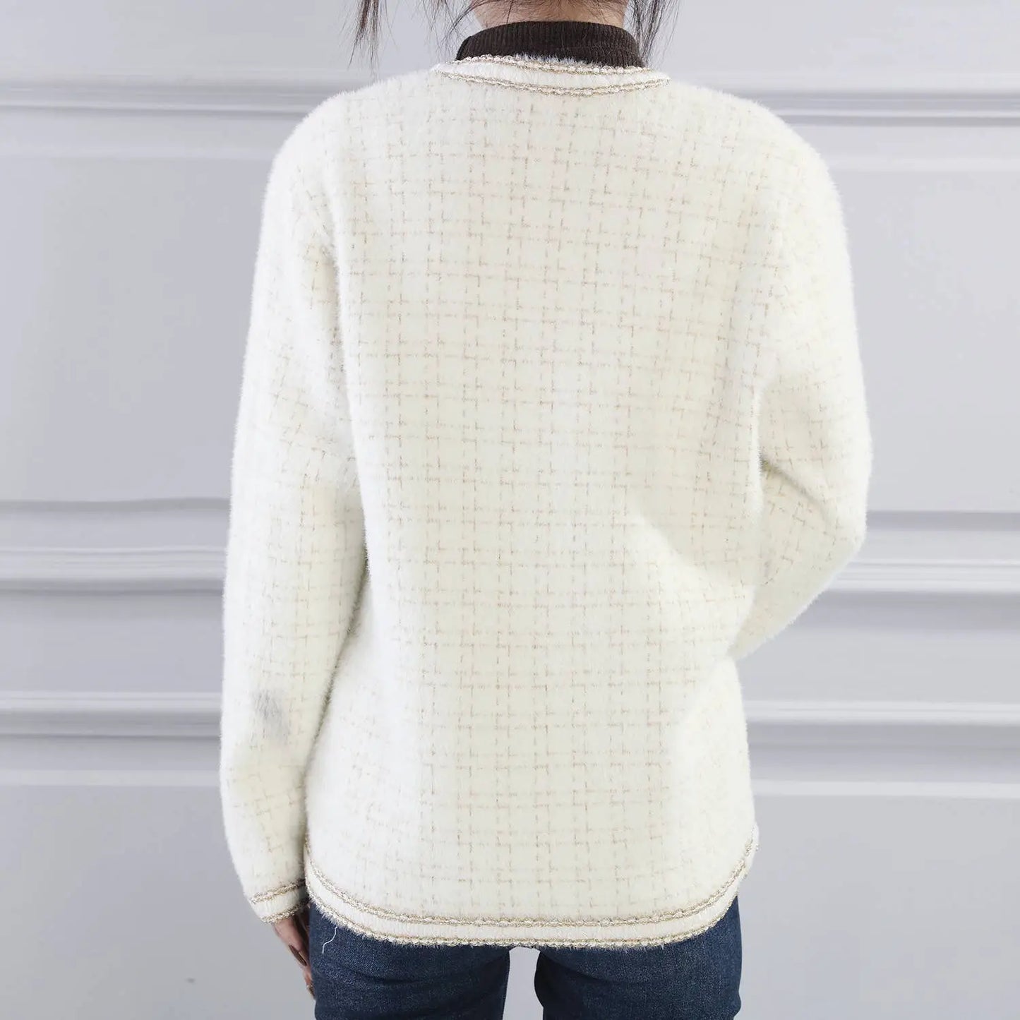 Tweed soft cardigan The Style Closet