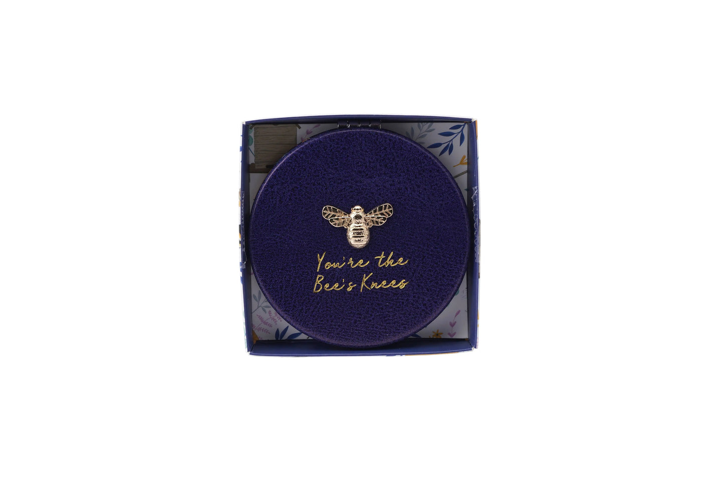 The Beekeeper 'Bee's Knees' Purple Compact Mirror The Style Closet