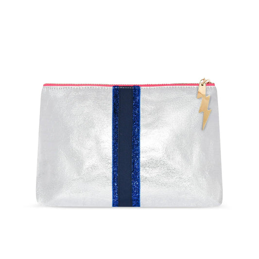 SHEENY SILVER CLUTCH The Style Closet