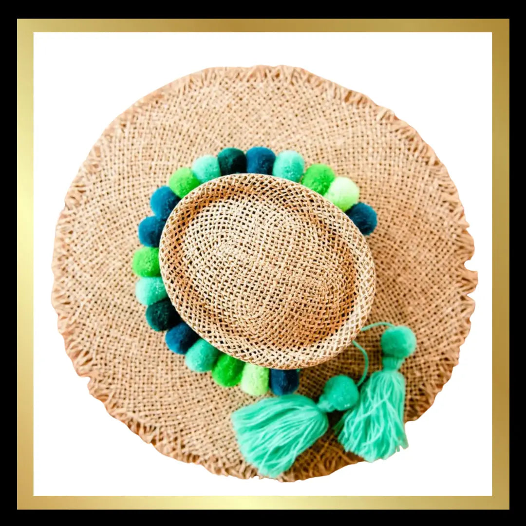 Pom Pom Mini Clip Ombre Bag Charms Greens The Style Closet