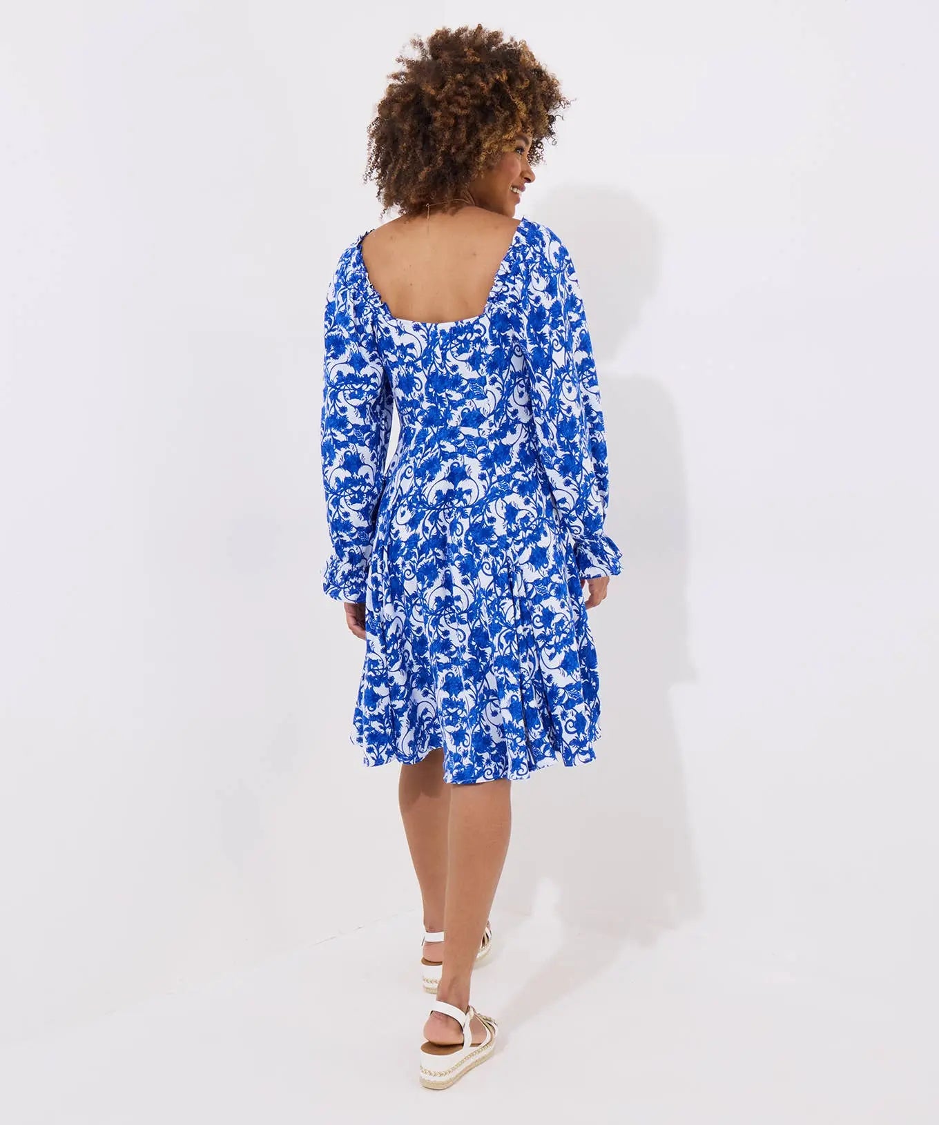 Grecian Dreams Short Dress: Blue / 8 Joe Browns