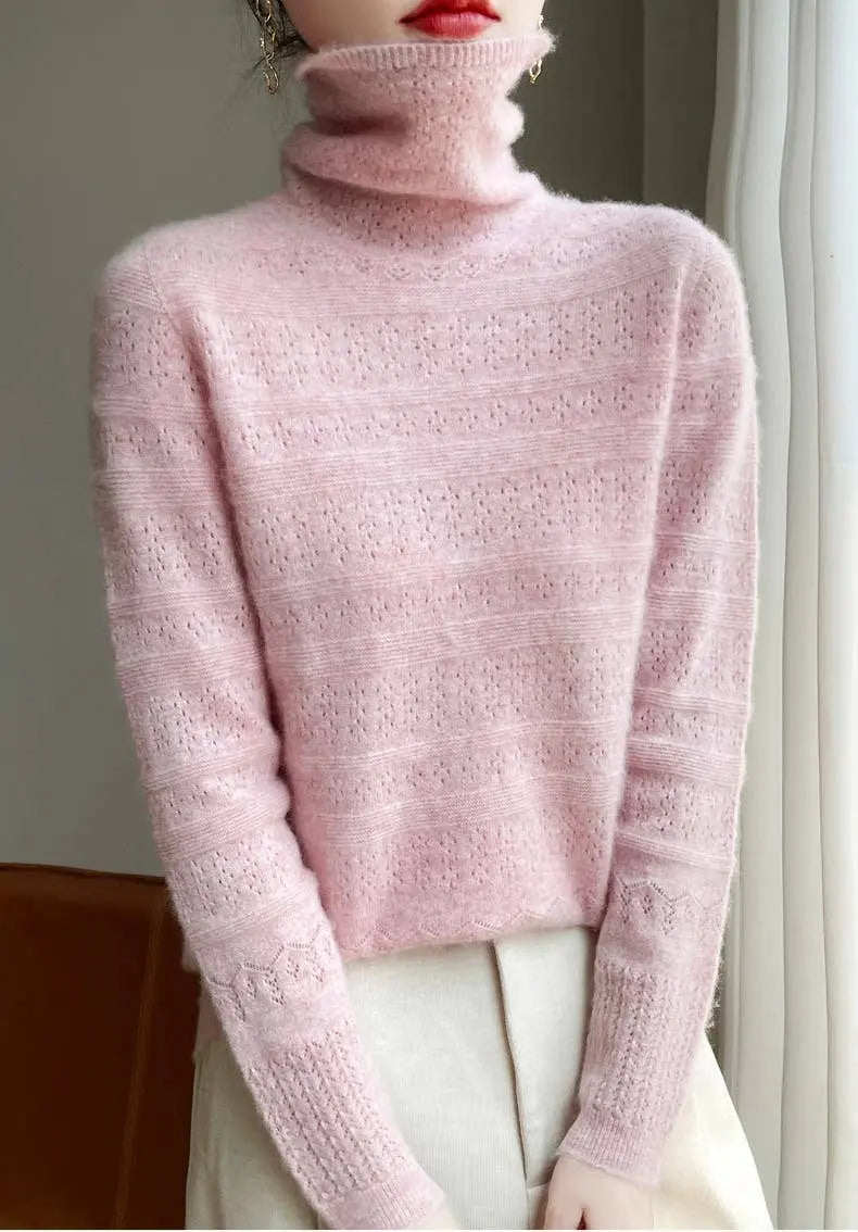 Cosy Cashmere Roll Neck Jumper The Style Closet