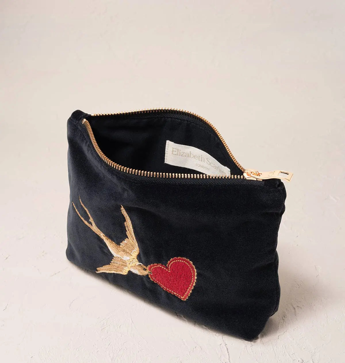 Swallow Heart Mini Pouch Elizabeth Scarlett Ltd