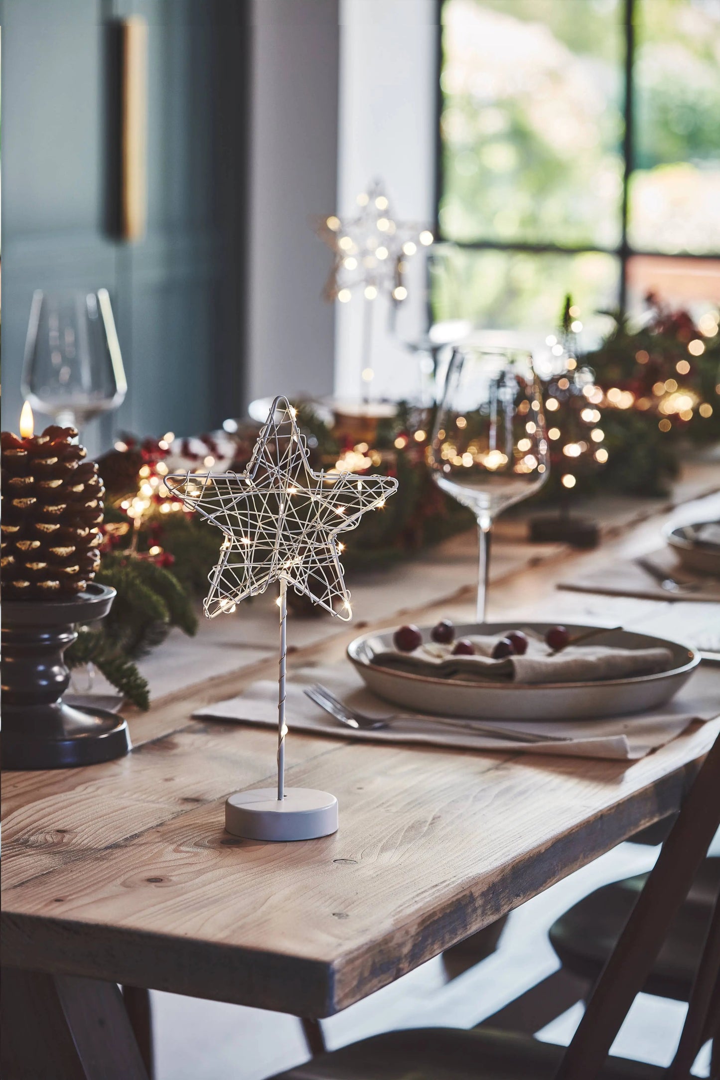 Table Wire Star: Silver The Style Closet