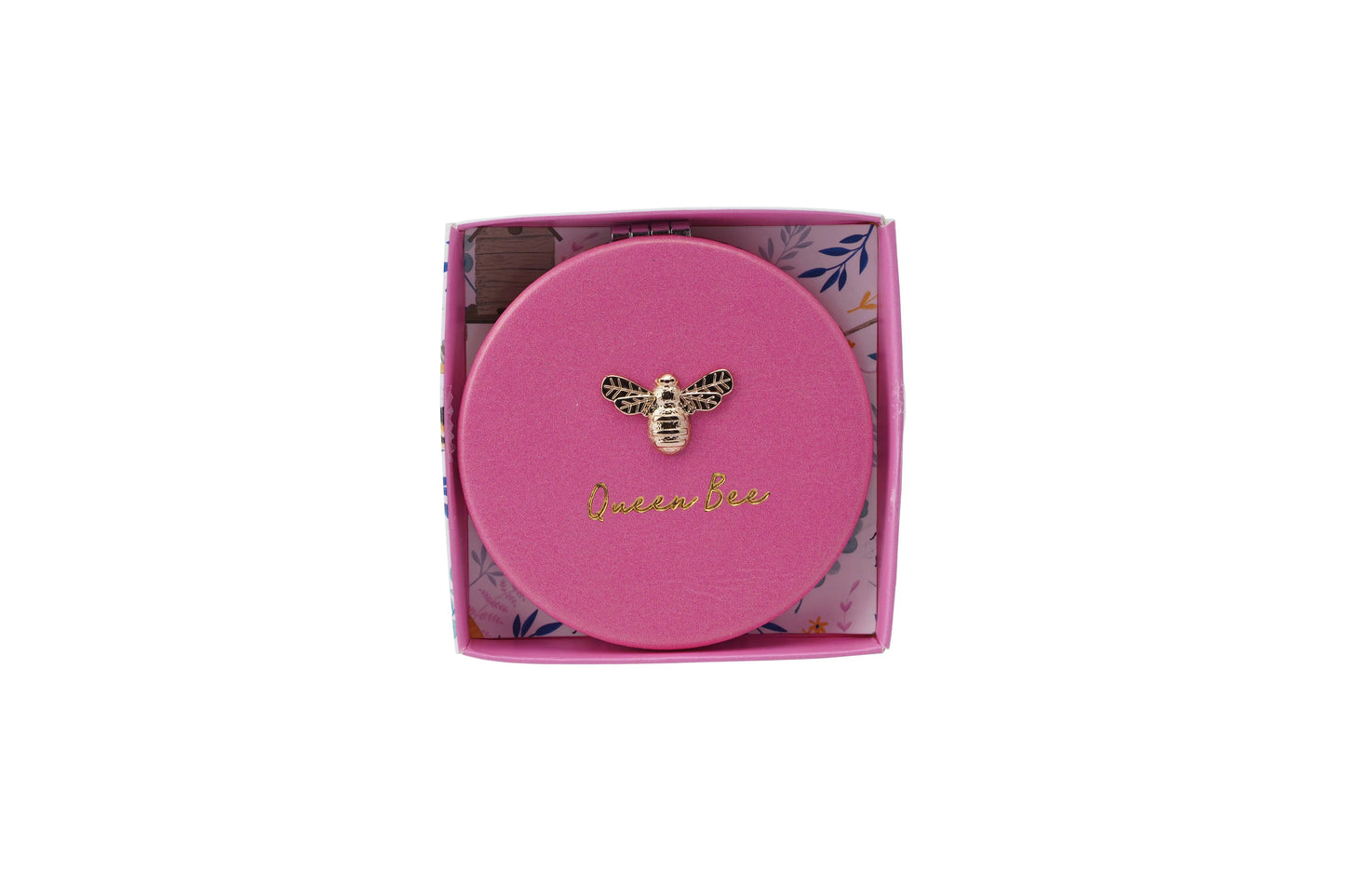 The Beekeeper 'Queen Bee' Pink Compact Mirror The Style Closet