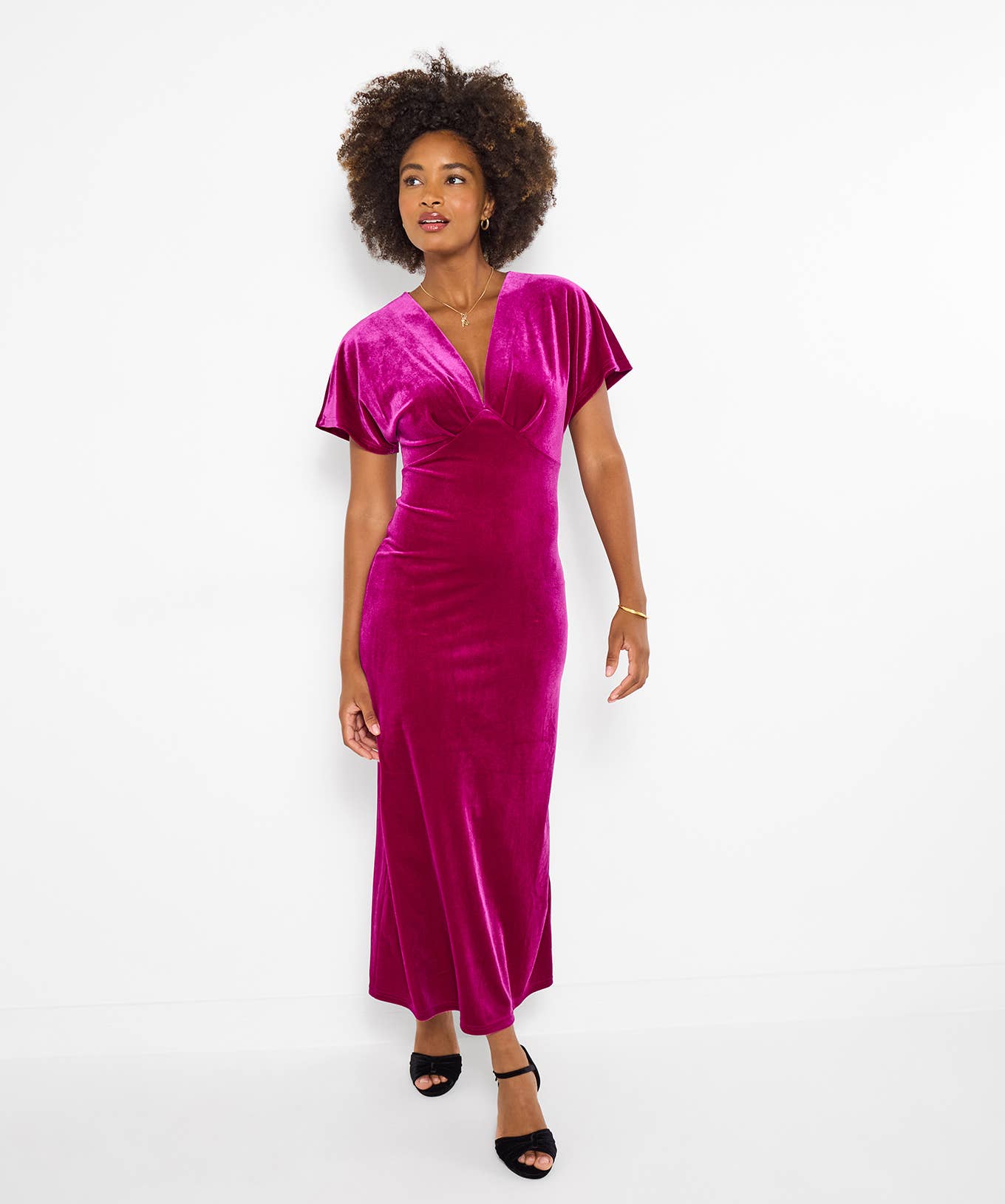 Juliette Velour Dress:
