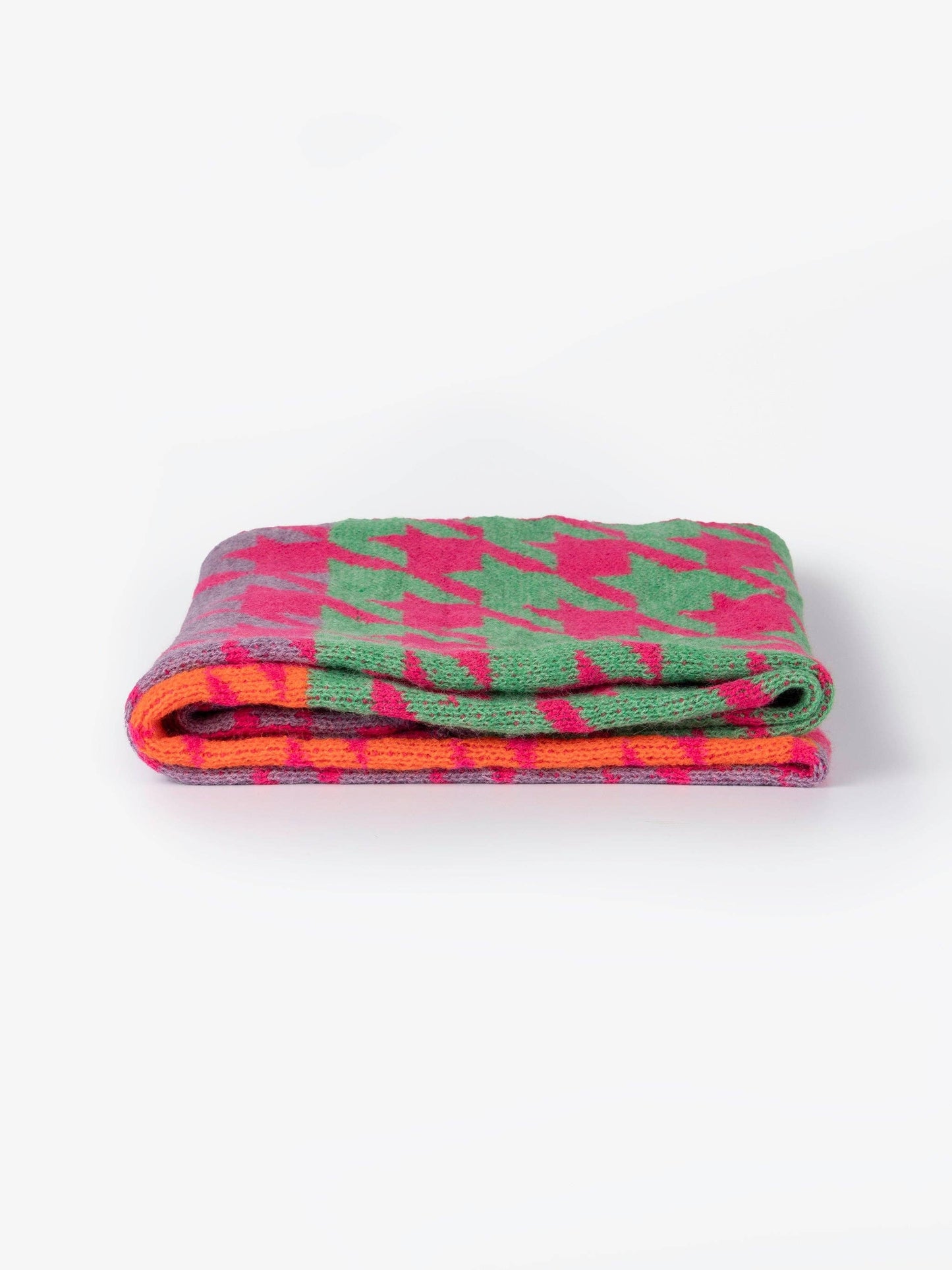 Fuchsia, Houndstooth Scarf
