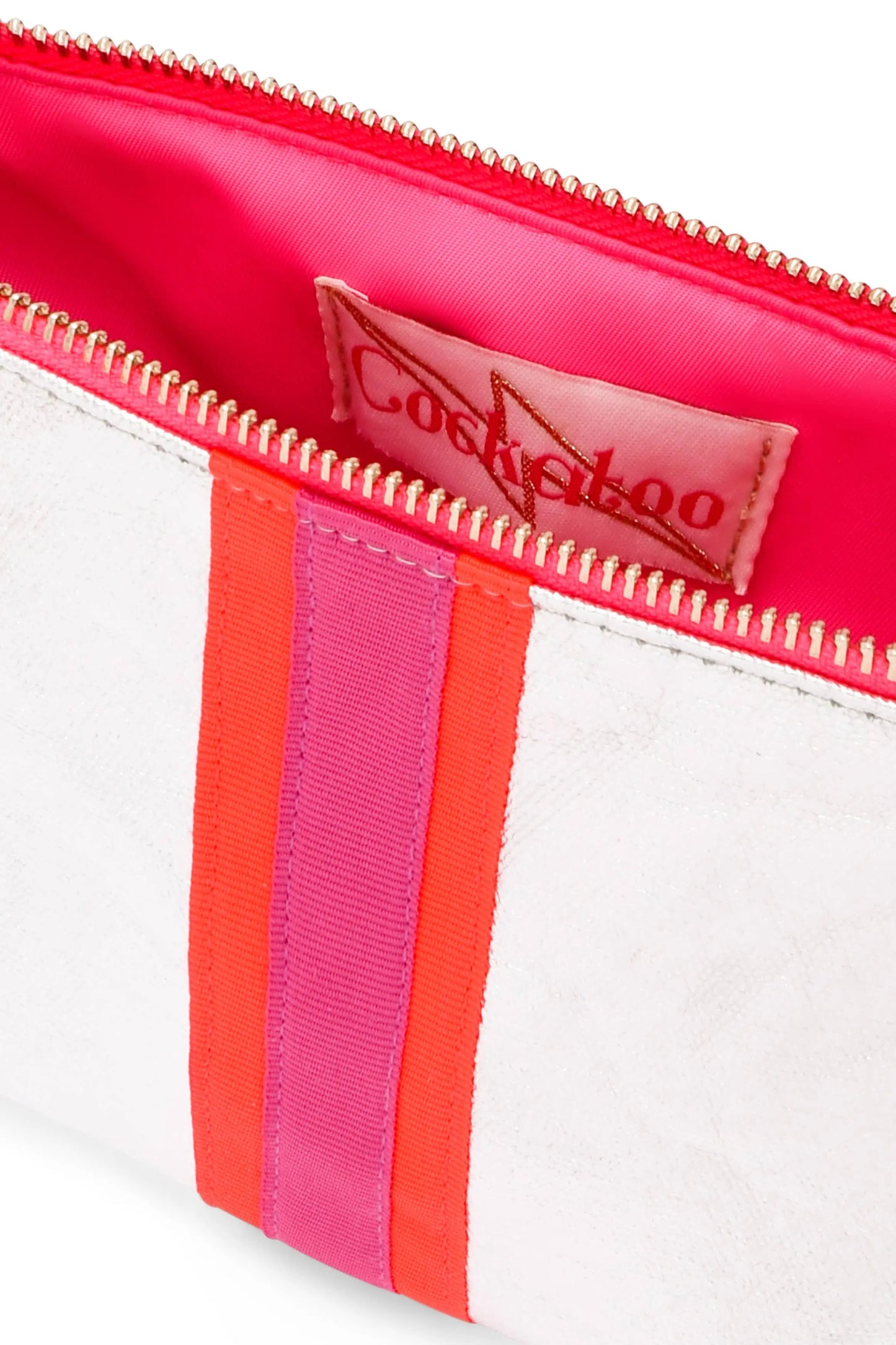 LARGE SHEENY SILVER BAG The Style Closet