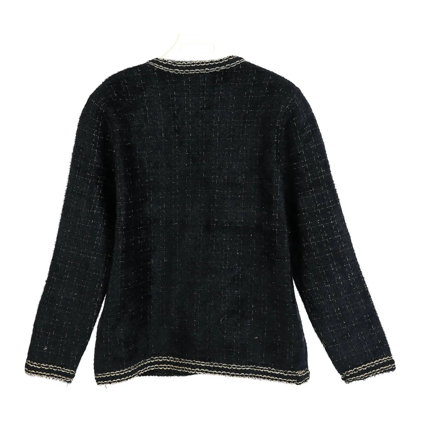 Tweed soft cardigan: Cream The Style Closet