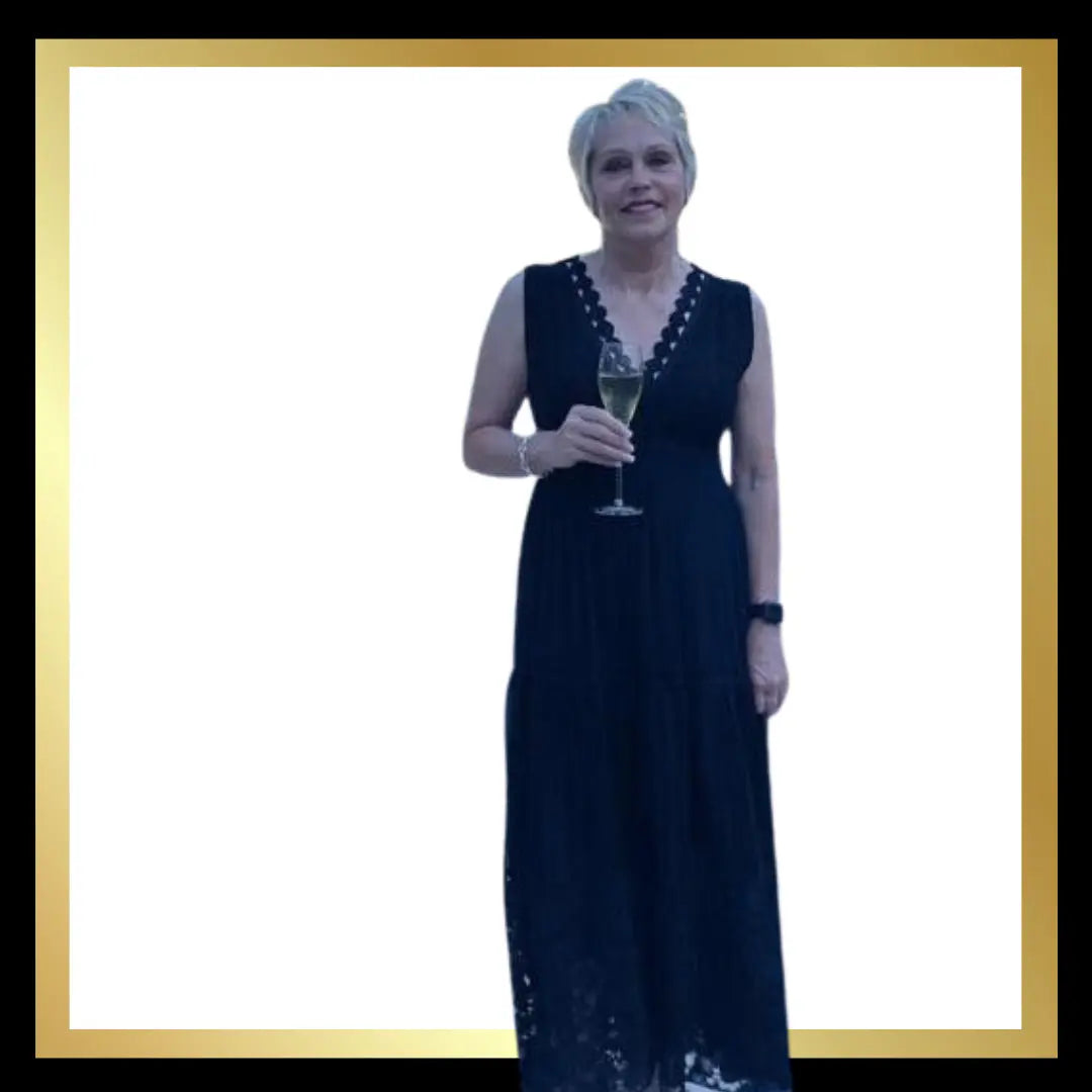 Sleeveless Maxi Lace Dress The Style Closet