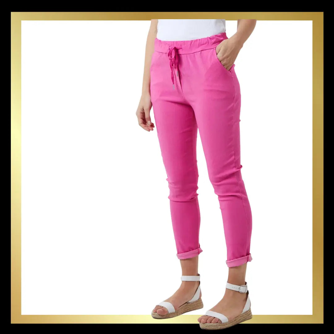 Magic Trousers - Block Colour - Standard Fit The Style Closet