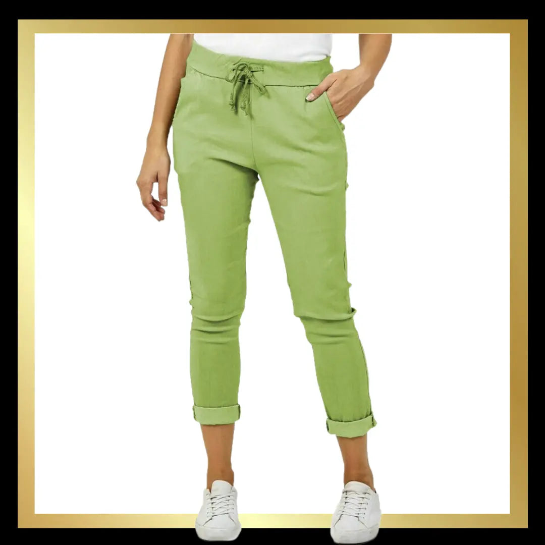 Magic Trousers - Block Colour - Standard Fit The Style Closet