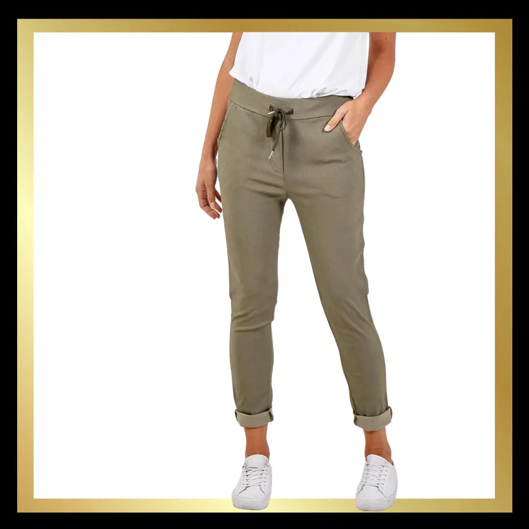 Magic Trousers - Block Colour - Standard Fit The Style Closet