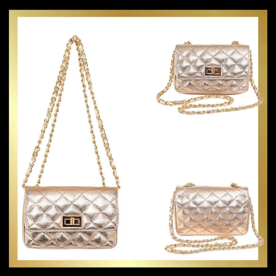 Large Quilted Italian Leather Handbag The Style Closet