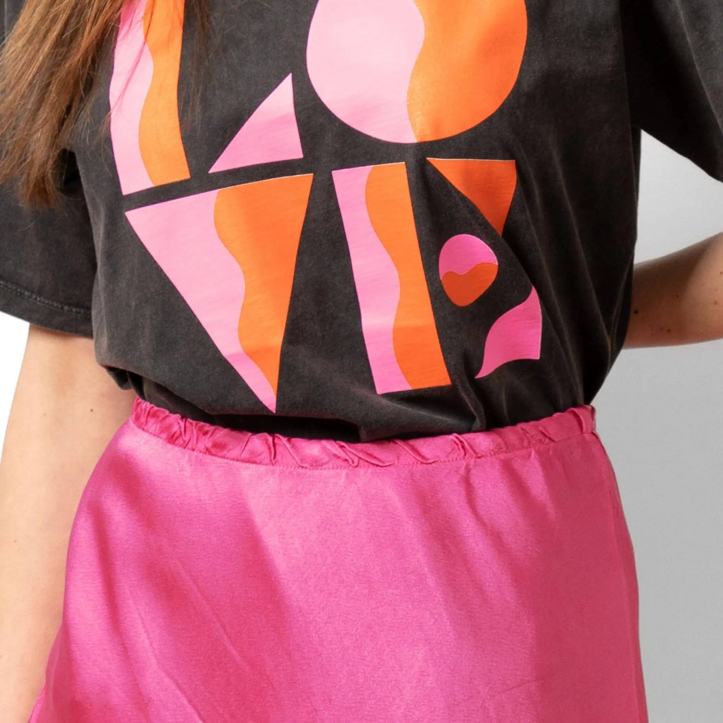 Midi Slip Skirt - Hot Pink The Style Closet