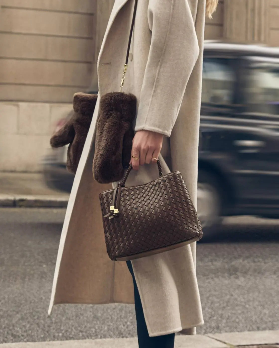 Nova Hand Woven Top Handle Bag The Style Closet