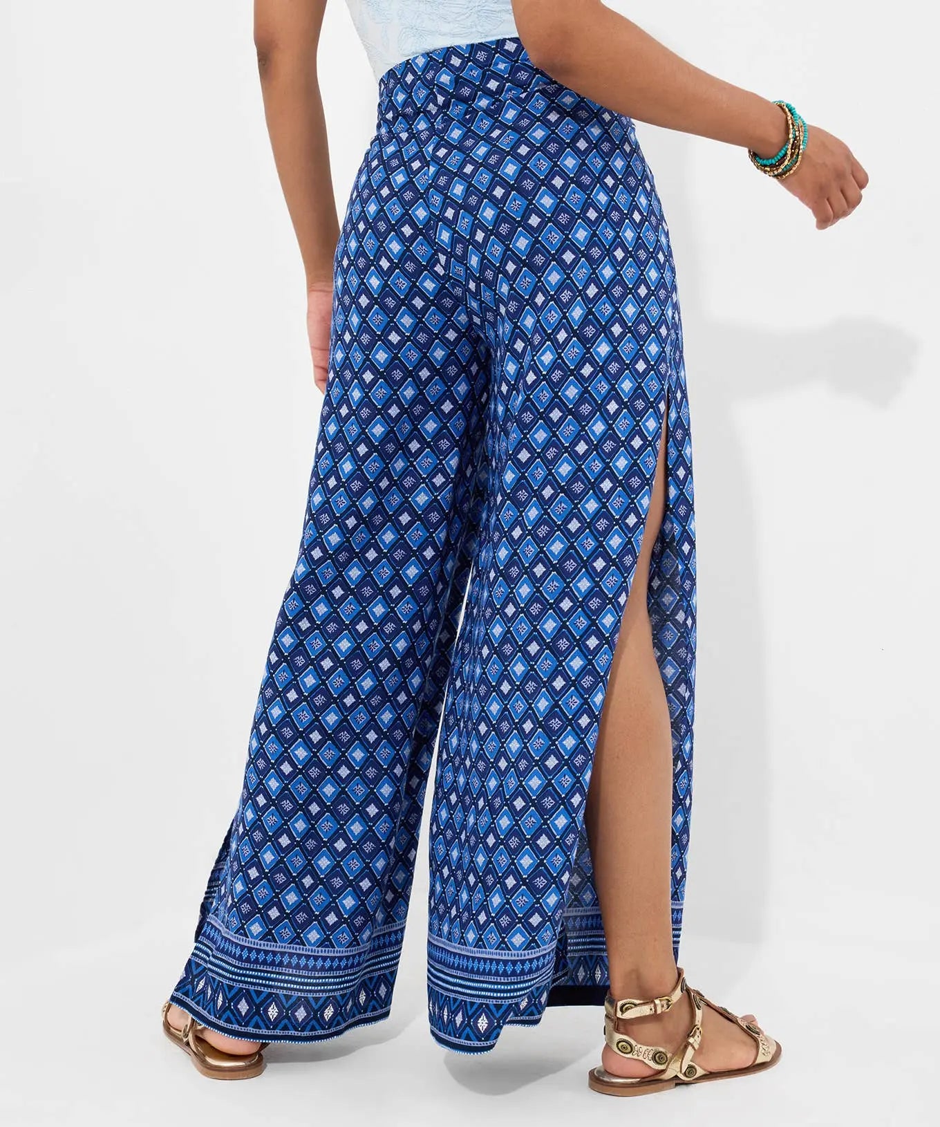 That’s A Wrap Beach Trousers: Blue / 10 Joe Browns