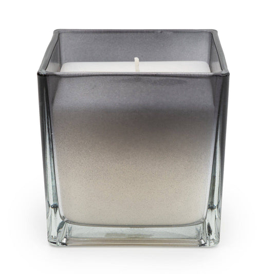 Smokey Black Ombre Medium Glass Candle - Bergamot & Oud Scent 6PK Candlelight Products Ltd