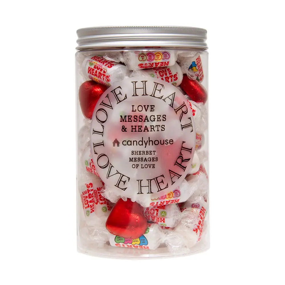 Valentines Jar filled with Love Messages & Hearts The Style Closet