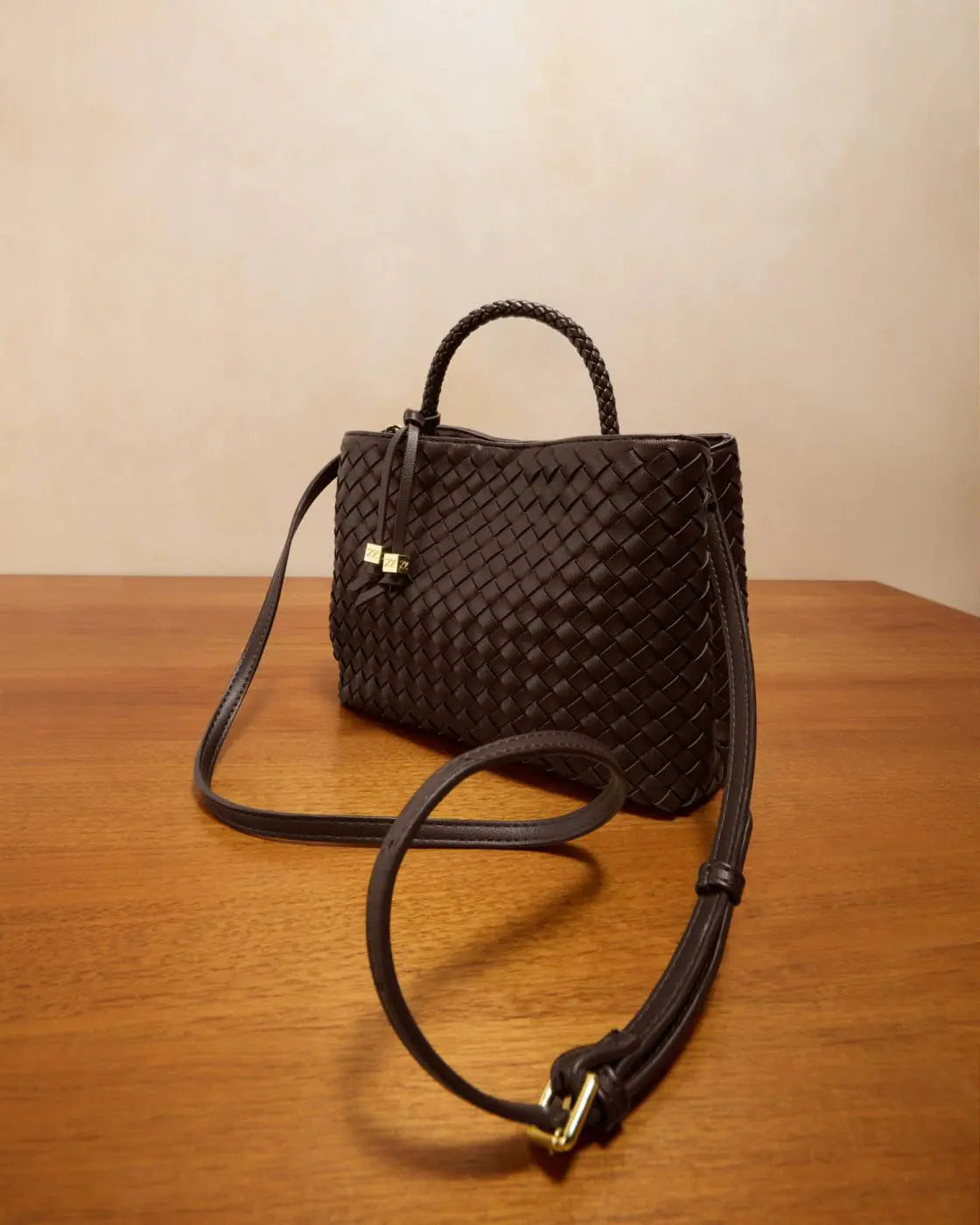 Nova Hand Woven Top Handle Bag The Style Closet