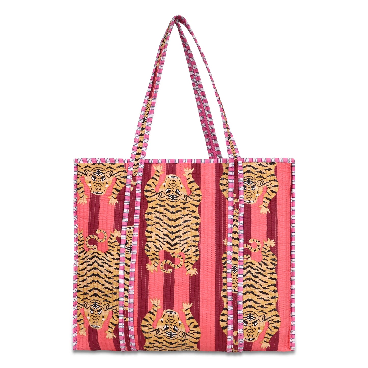 The Ultimate Tote in Tibetan Tiger: Pink