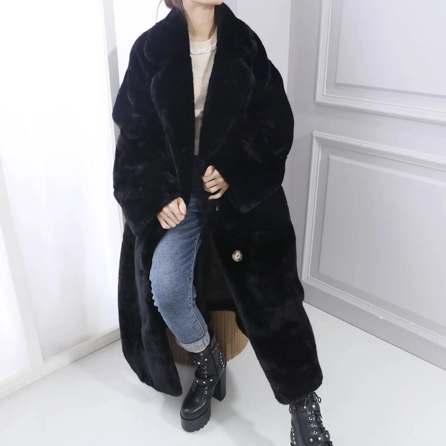 The Luxe Heritage Frost Reverie Faux Fur Coat The Style Closet