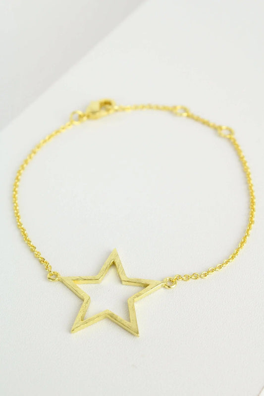 BRUSHED GOLD STAR BRACELET My Doris