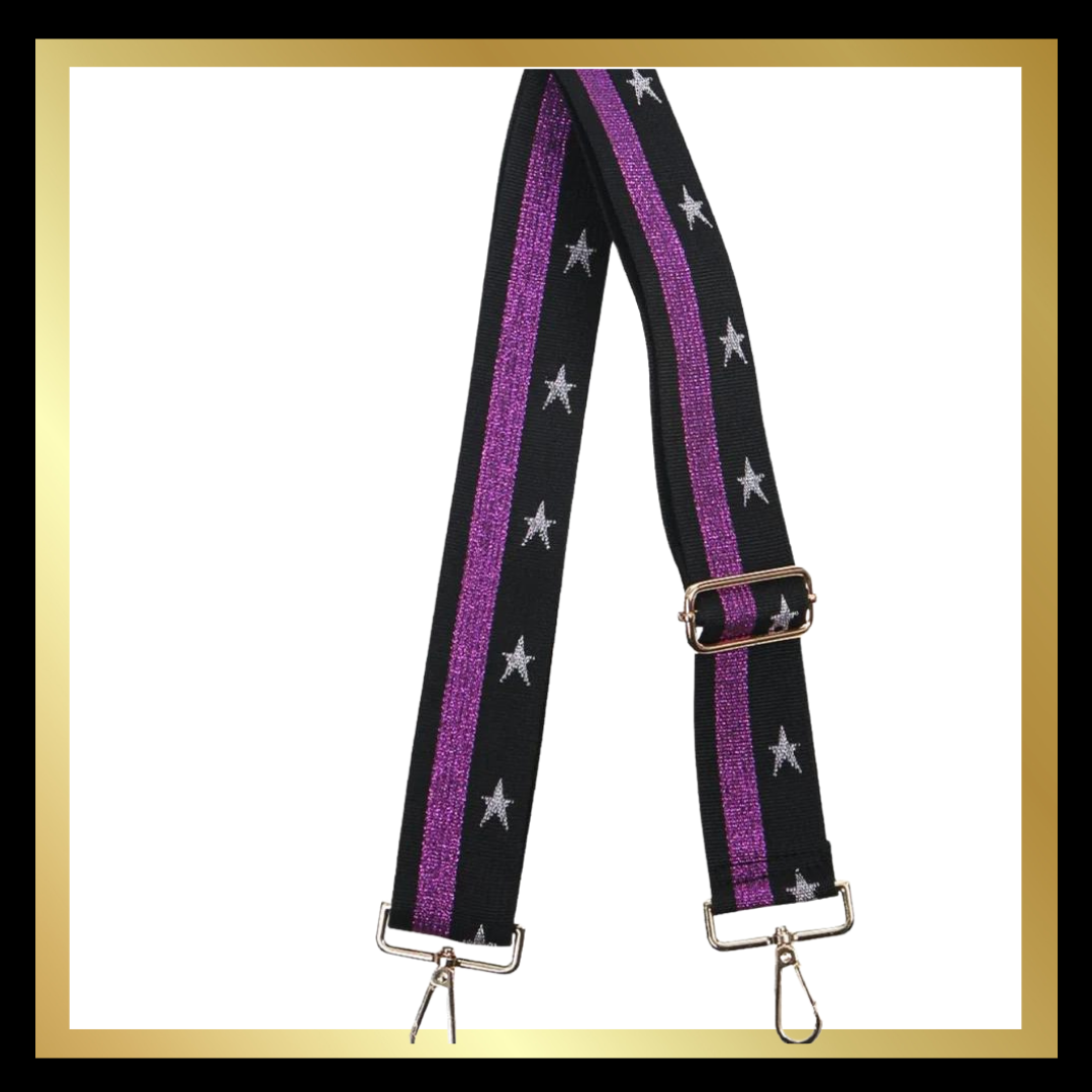 Purple/Black with Silver Stars