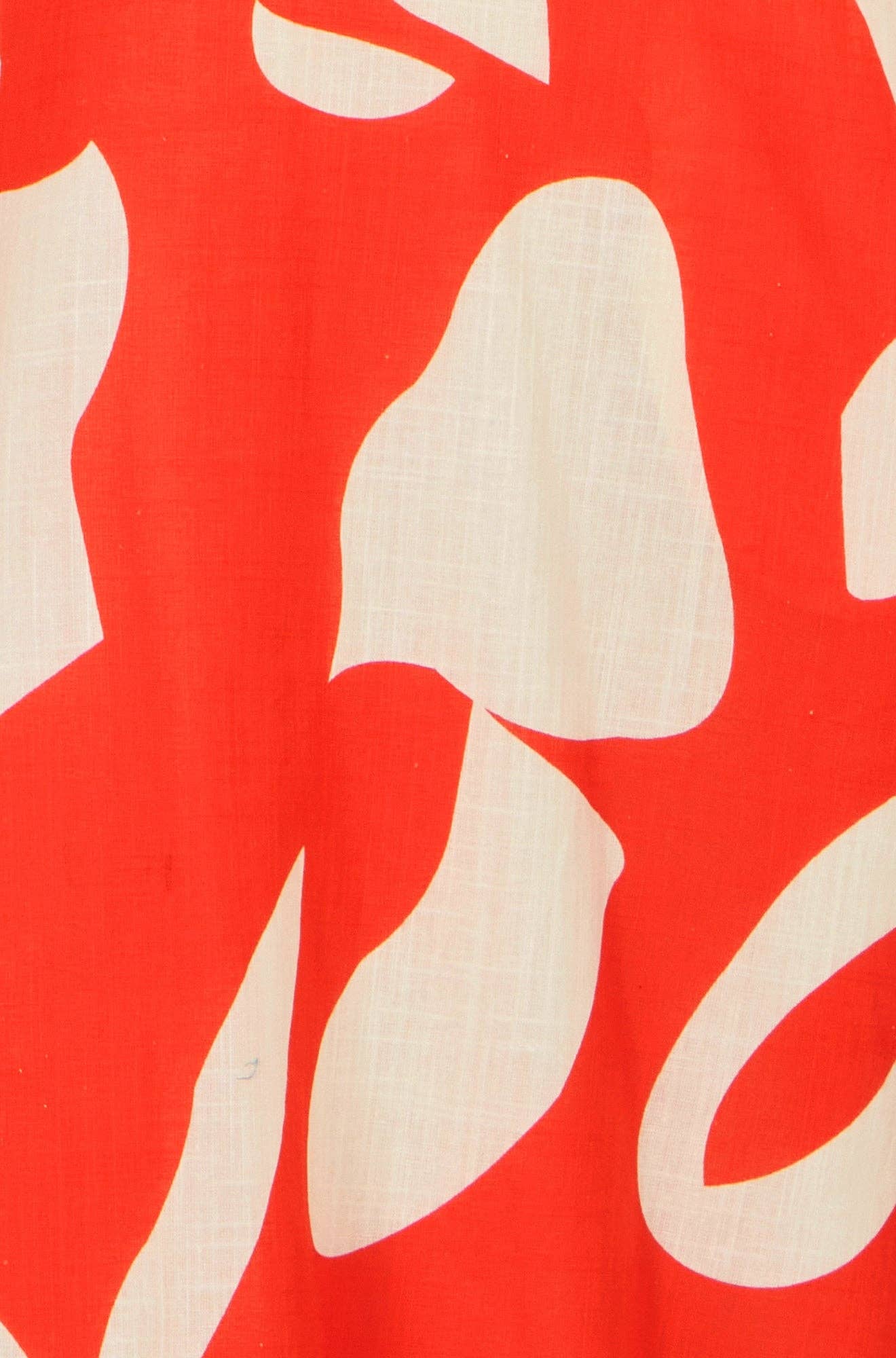 Yumi Orange Abstract Maxi Dress With Tie Back: Orange / 8