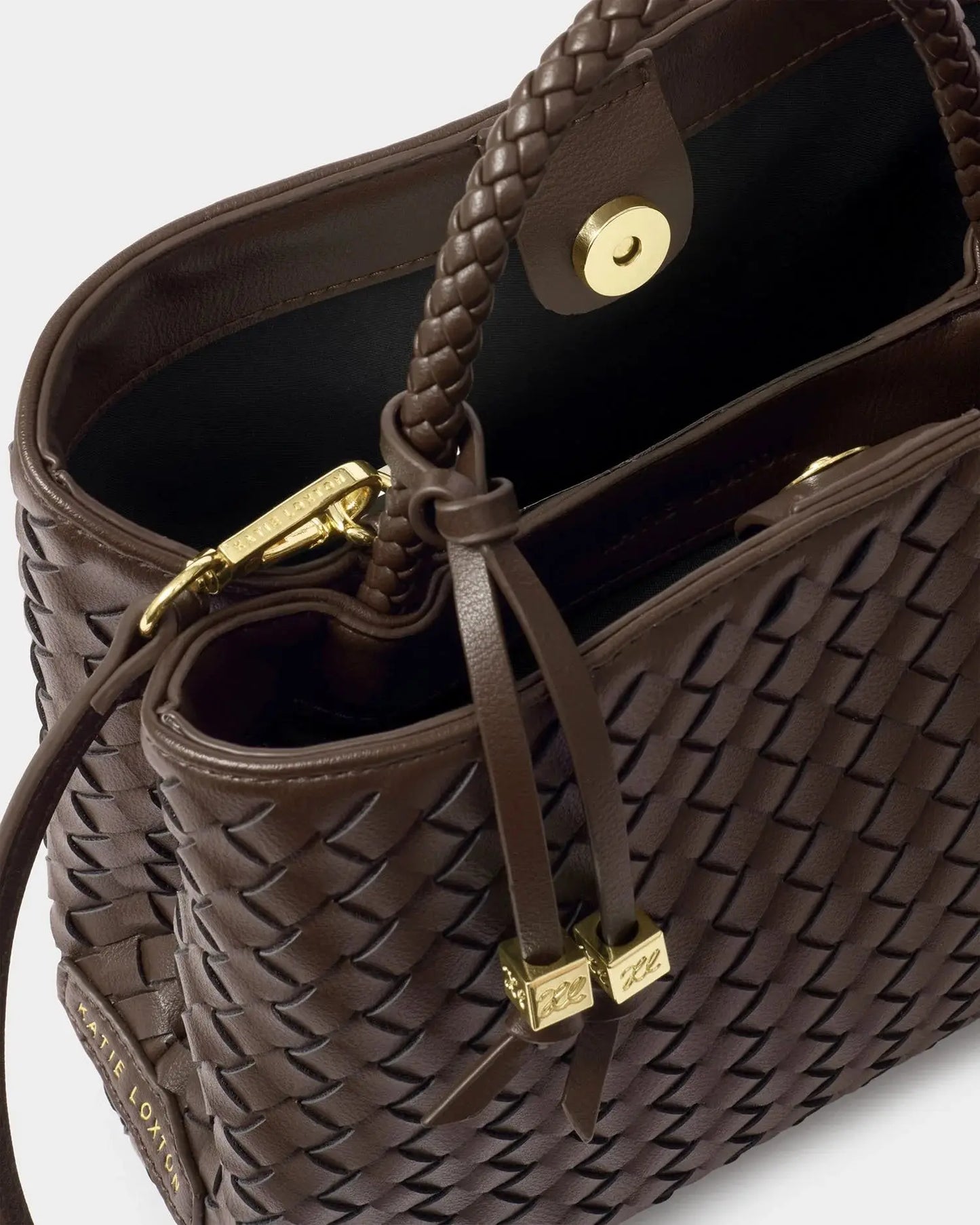 Nova Hand Woven Top Handle Bag The Style Closet