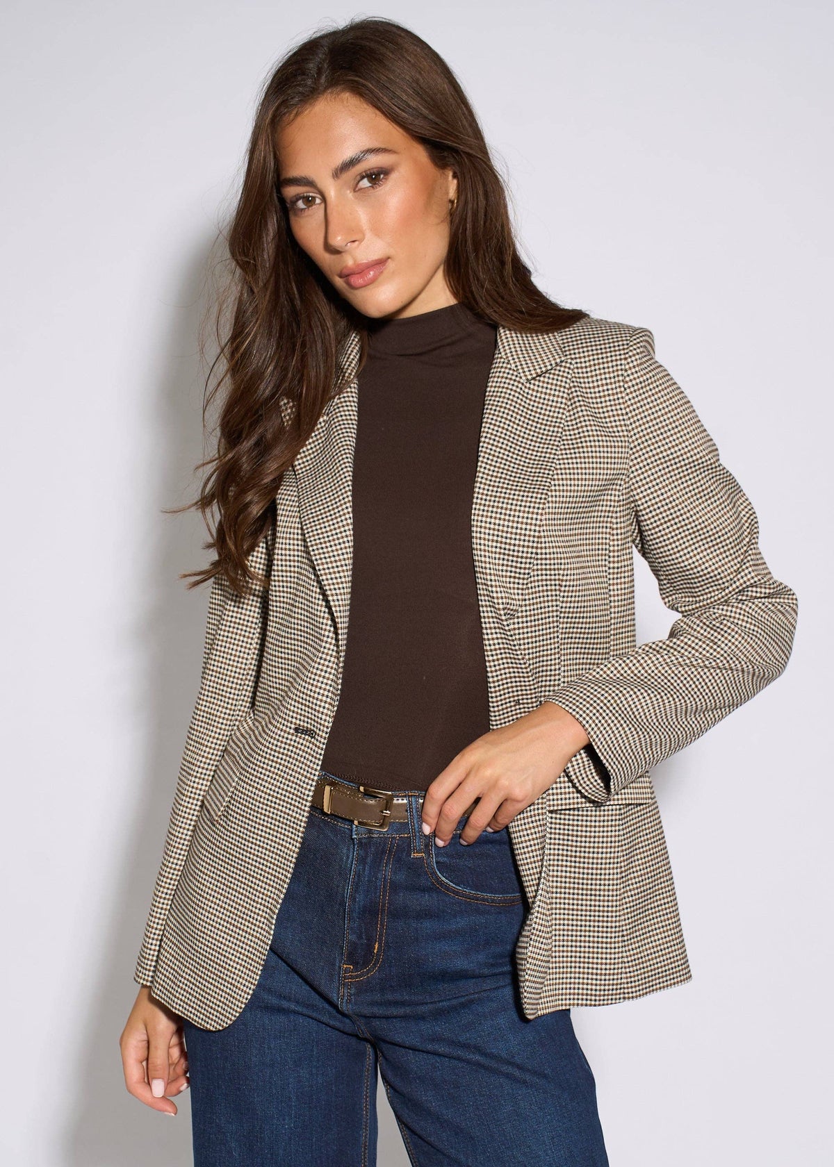 Neutral Tweed Heritage Blazer Jacket: available in sizes 8 to 16 The Style Closet
