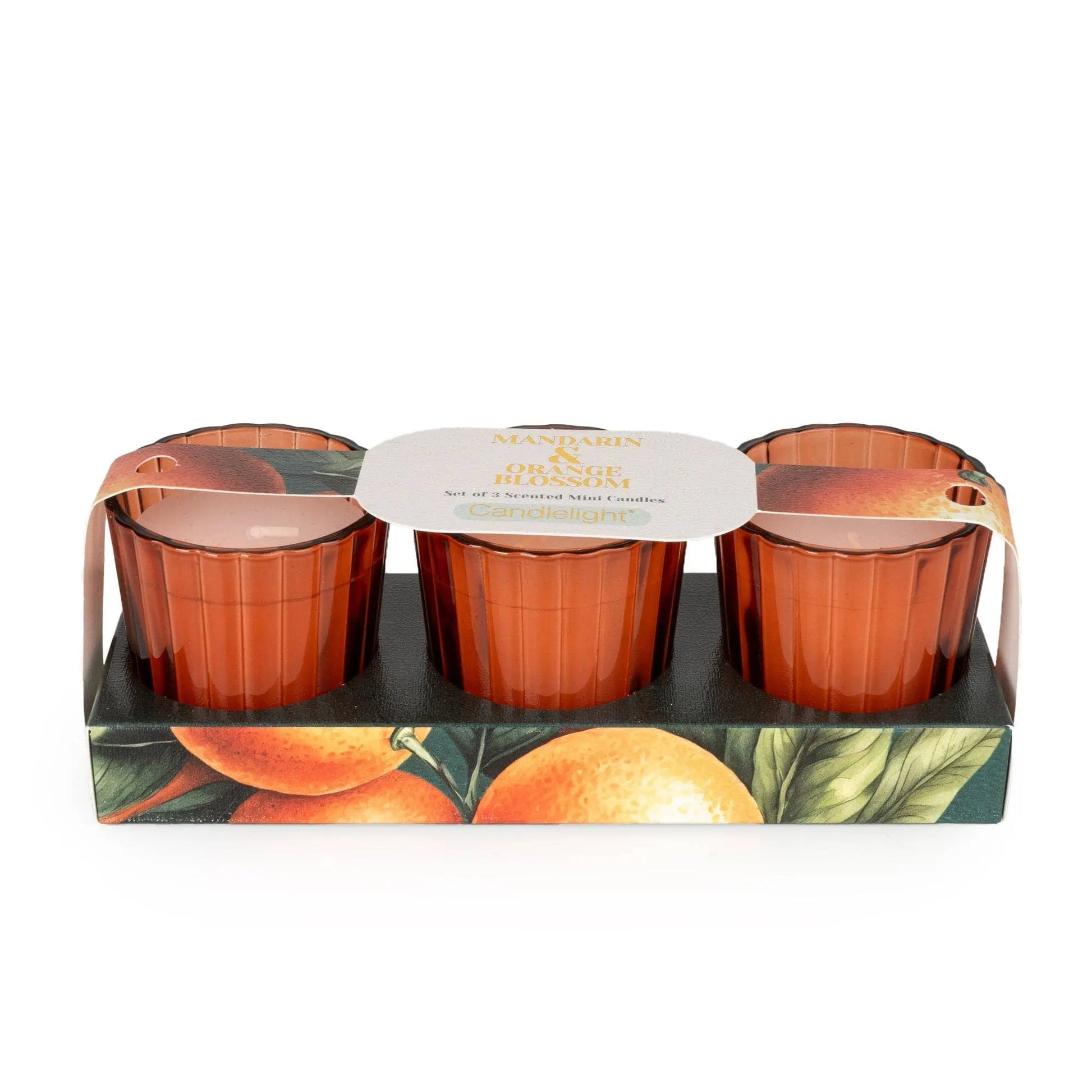 Set of 3 Votives - Mandarin & Orange Blossom Candlelight Products Ltd