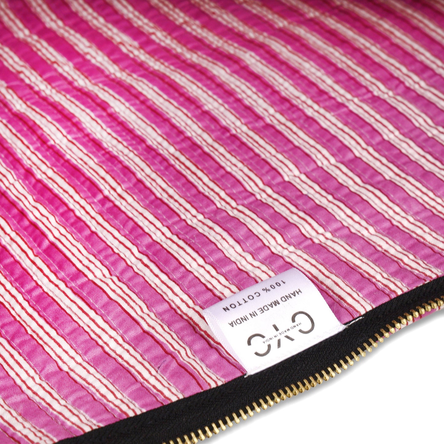 The Tibetan Tiger Yoga Bag: Pink/Purple Stripe