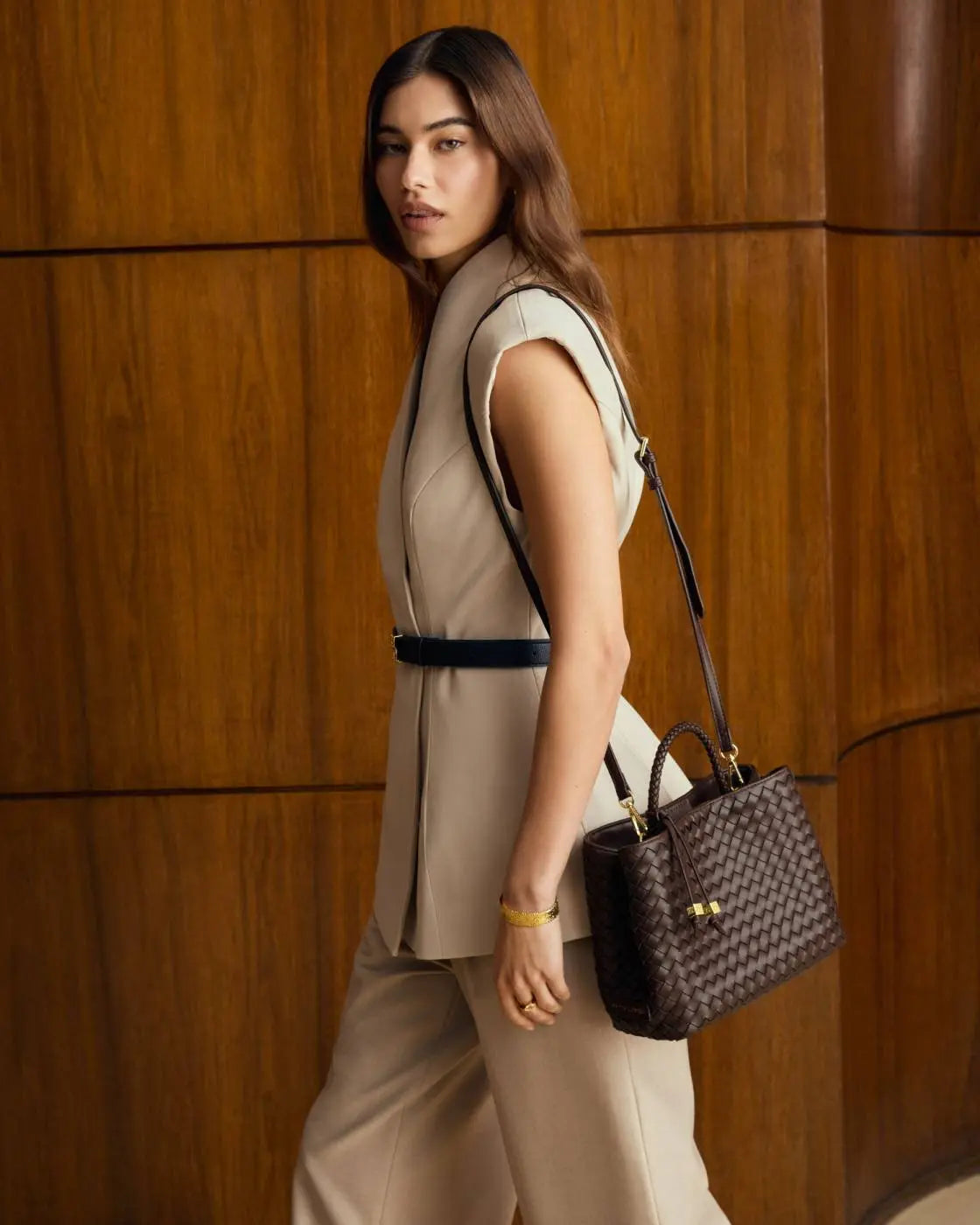 Nova Hand Woven Top Handle Bag The Style Closet