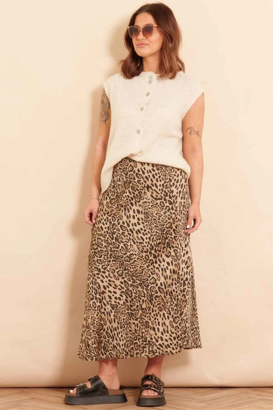 Animal Print Slip Skirt The Style Closet