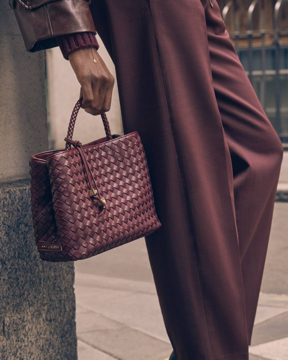 Nova Hand Woven Top Handle Bag