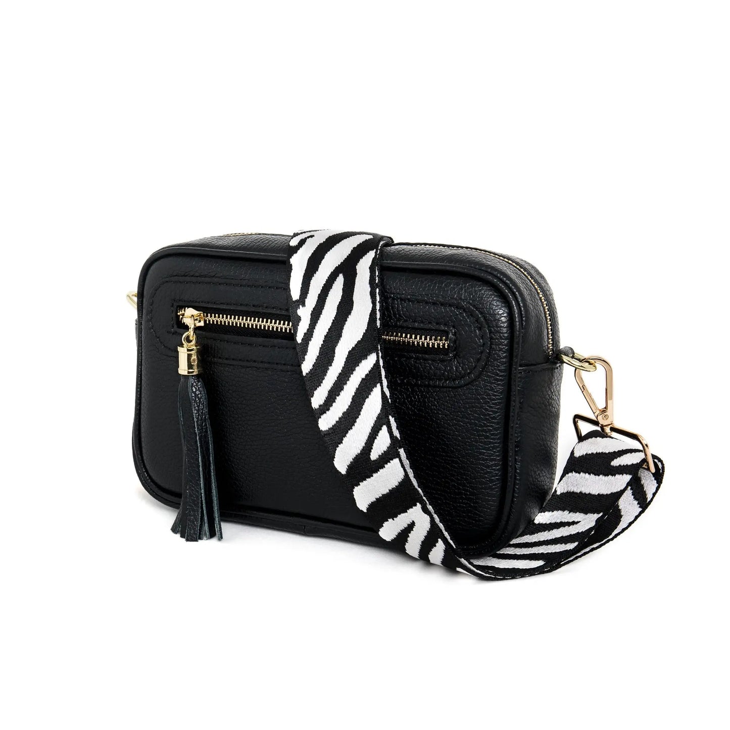 Camera Italian Leather Handbag - with additional side zip The Style Closet