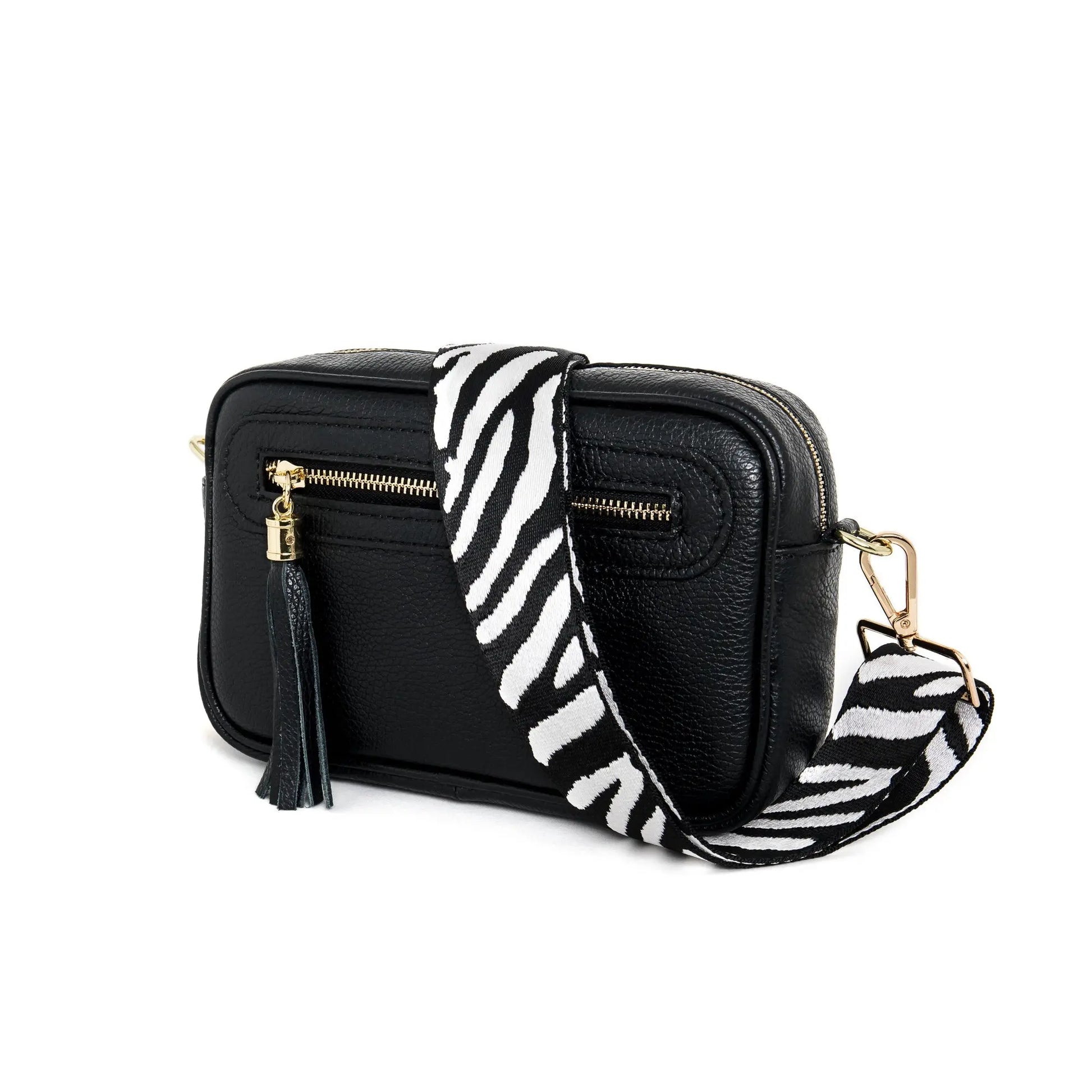Camera Italian Leather Handbag - with additional side zip The Style Closet