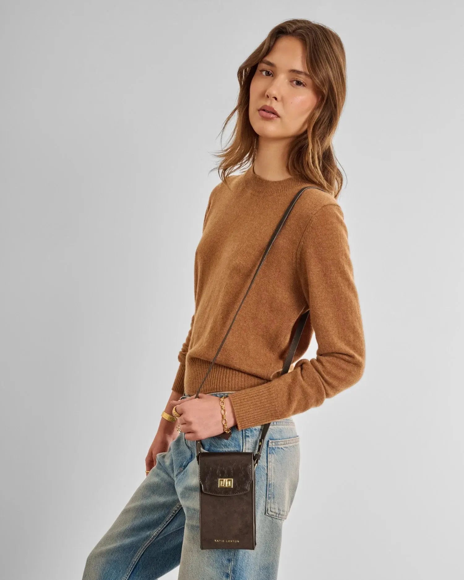 ORIN TWIST LOCK SLIM BAG The Style Closet