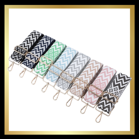 Diamond & ZigZap Design Handbag Straps