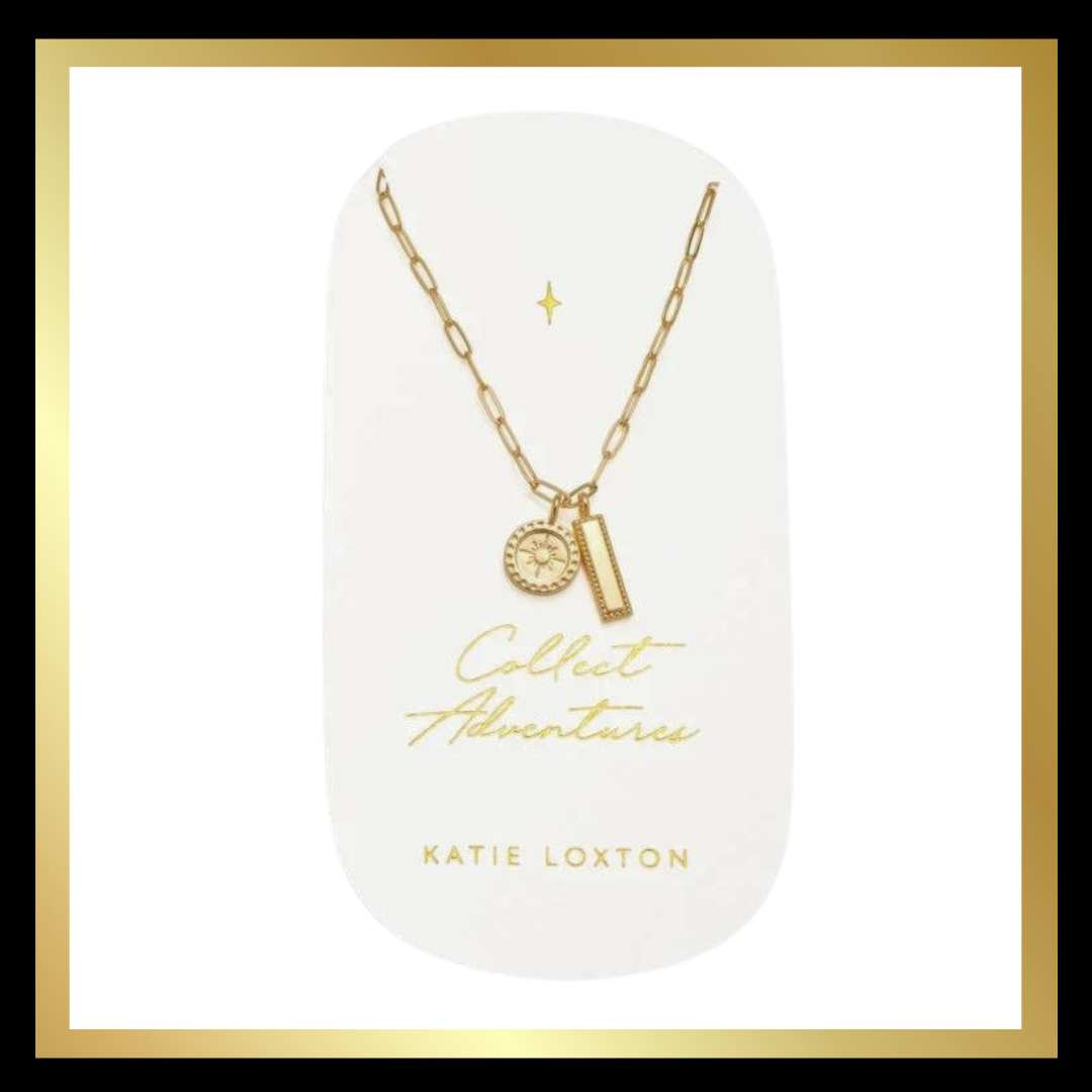 'Collect Adventures' Waterproof Gold Charm Bracelet by Katie Loxton