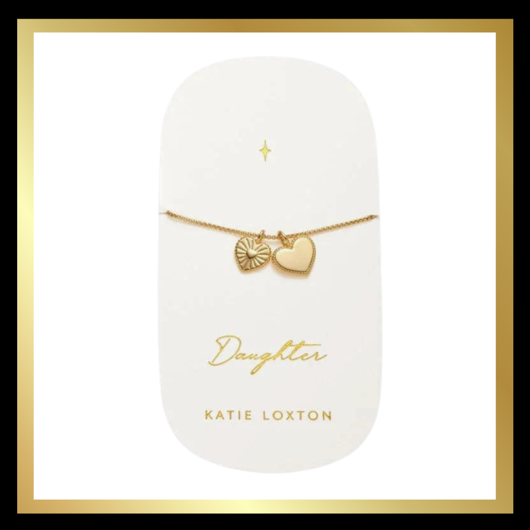 'Daughter' Waterproof Gold Charm Necklace by Katie Loxton